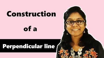 How to construct a perpendicular from a point outside the line.