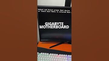 REBOOT AND SELECT PROPER BOOT DEVICE FOR GIGABYTE MOTHERBOARD.  #pcsettings