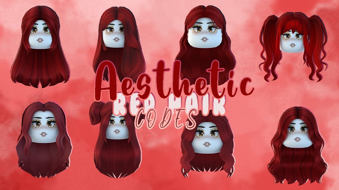 Aesthetic Roblox Red Hair Codes Emk Youtube