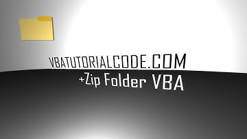 Zip Folder VBA