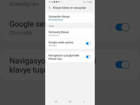 Samsung klaviaturanın rəngini dəyişmək