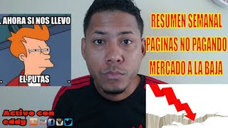 RESUMEN MARTES 14 DE JUNIO,MERCADO TODO EN ROJO,TIPS PARA SEGUIR CON LAS PAGINAS DE INERSION