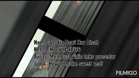 PROCEDURE TEXT "How to make sweet tea"