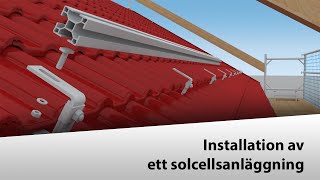 [🇸🇪] Installation av ett solenergisystem (sluttande tak)