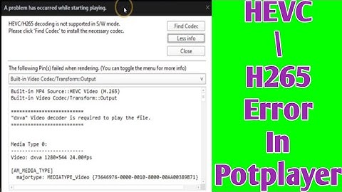 potplayer hevc| hevc / h265 decoding is not supported in s/w mode tamil | kkspandi ceo