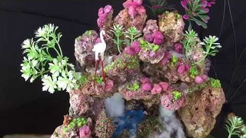 N22520-A3 - Non bộ mini để bàn bằng đá ruby Lục Yên - Đá Quý Trungroup - 0918979468