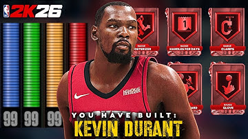 NBA 2K26 KEVIN DURANT 6’11 BUILD IS UNGUARDABLE WITH ELITE SHOOTING! 😱 