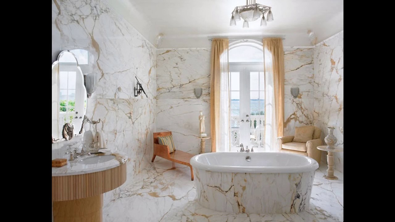 Ideas de diseño de baño de mármol - YouTube