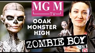 Zombie Boy Зомби Бой ООАК Рик Дженест (Rick Genest) OOAK Monster High doll