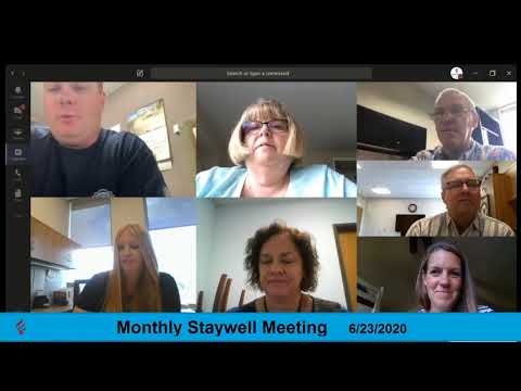 Monthly Staywell Meeting  6/23/2020