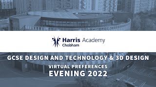 Year 9 GCSE Preferences 2022 - GCSE Design and Technology + 3D Design