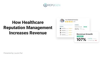 {WEBINAR} How Healthcare Reputation Management Increases Revenue | RepuGen