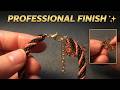 How to Finish Tubular Herringbone: Professional Clasp Attachment 💎✨