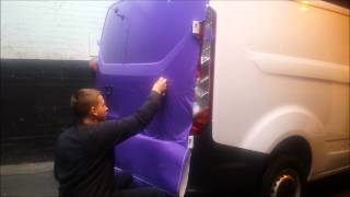 ZB Automotive Car Styling - Ford Transit Custom Rear Doors Wrapping