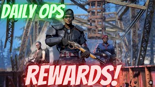 Fallout 76 - 🔥 THE FULL LIST of Weapon Plan Rewards from The Daily Ops mode! 🔥(Gameplay Review)