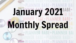 January 2021 Monthly Plan with Me