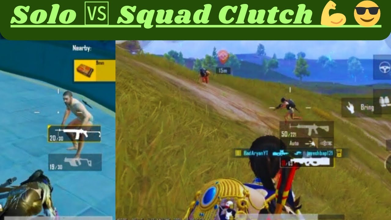 Solo vs Squad Clutch 💪😎 | Solo vs Squad Amezing Gameplay | 1 vs 4 ...
