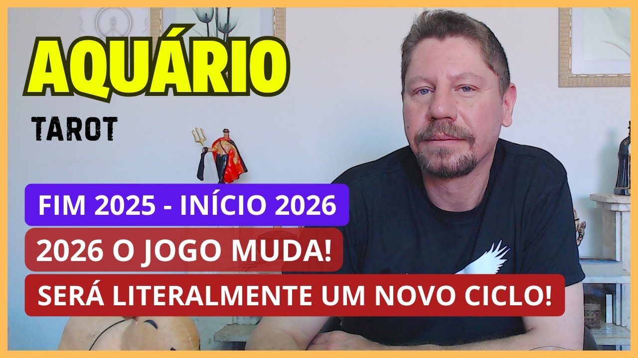 AQUÁRIO TAROT ♒ 2025 FOI SÓ A PREPARAÇÃO, 2026 O JOGO MUDA! LITERALMENTE SERÁ UM NOVO CICLO.
