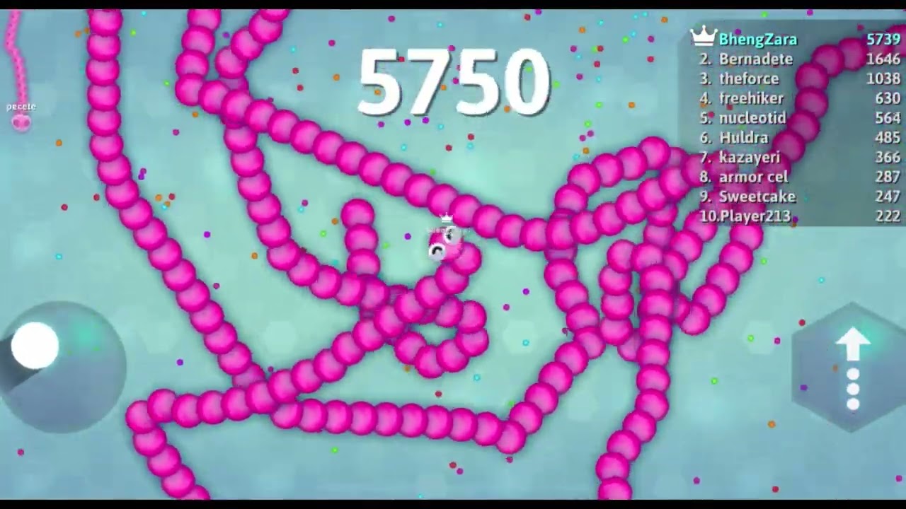 Fiz a maior pontuação jogando pela primeira vez (😱)! (Snake.io) #snakeio 