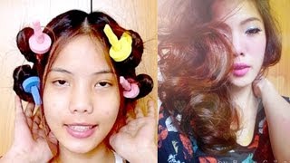 Hair tutorial : ม้วนผมด้วยที่ม้วนผมฟองน้ำ