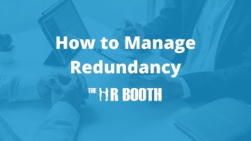 How to Manage Redundancy - Do the Right Thing