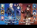 C0 Neuvillette is INSANE! C0 Neuvillette Taser & C0 Hutao Funerational | Spiral Abyss 4.1 - Floor 12