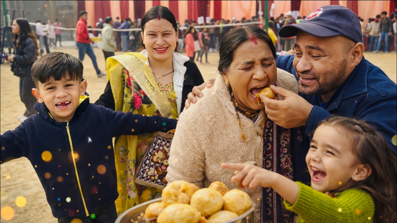 Dadi Ke Sath Golgappa Prank 🤣 in Rudransh School Carnival 😍