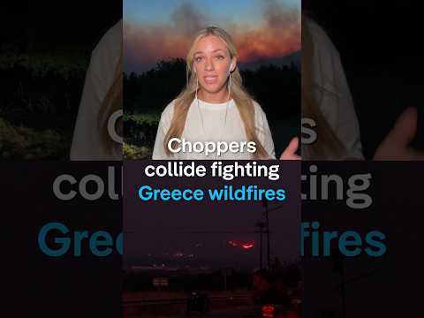 Crew members killed as firefighting helicopters <strong>collide</strong> in Greece | DW News