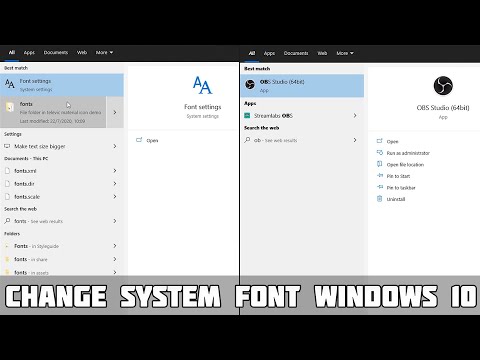 Change Font on Windows 10 System! NO SOFTWARE NEEDED!