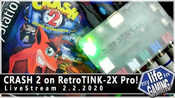 Crash Bandicoot 2 (PlayStation) on RetroTINK-2X Pro Composite + Component!  :: LIVE STREAM
