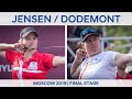 Tanja jensen v sophie dodemont  compound women bronze  moscow 2019 world cup final