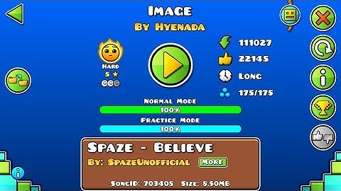 Geometry Dash: Image by Hyenada (EPIC hard) [60fps]