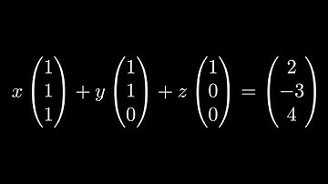 How to Solve a Vector Equation for the Variable x, y, and z