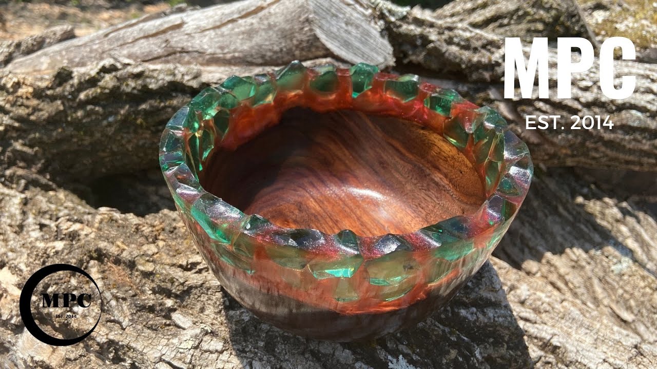 Wood Turning - Geode Bowl