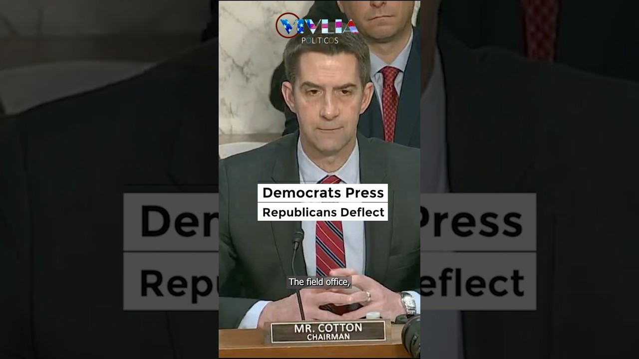 Sen. Tom Cotton ignores Signal leak - Asks about migrants instead