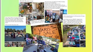 So many YARD SALES so little time. What an exciting day part 1
