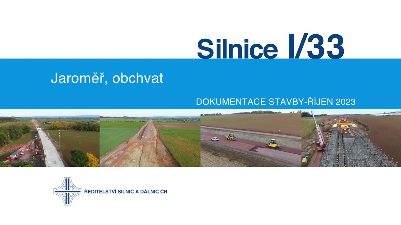 I/33 Jaroměř, obchvat (dokumentace stavby 10/2023)