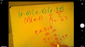 Zeros of polynomials factored form