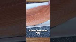 Watch and Learn: Effortless Salmon Skin Removal for Perfect Fillets #salmon  #cookingsalmon