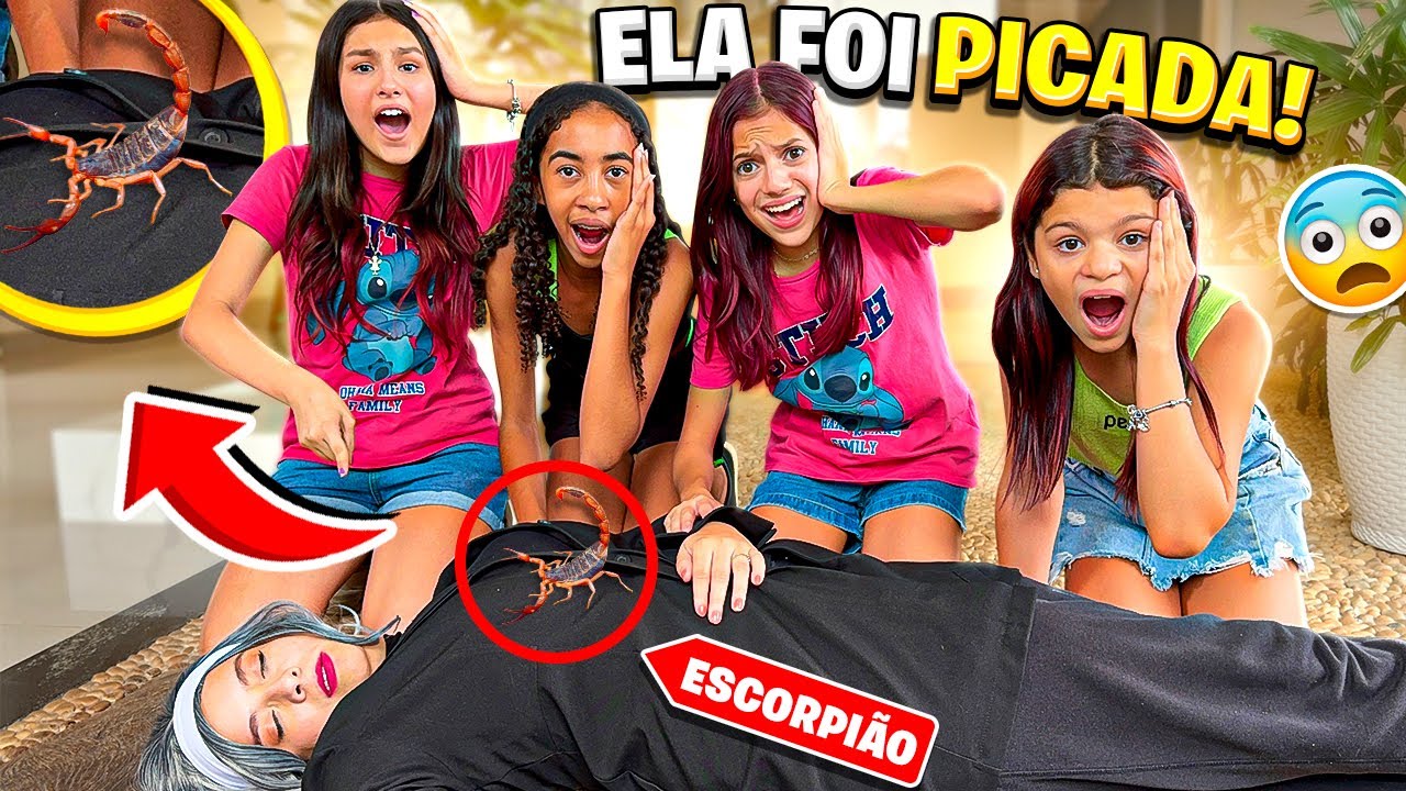 A VIZINHA ESTRANHA FOI PICADA  POR UM ESCORPIÃO *deu ruim