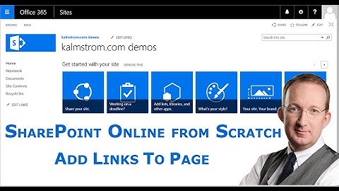 Add Links to a SharePoint Page