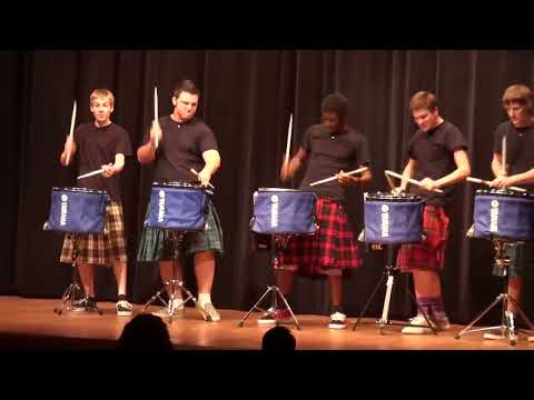 Hot Scots drum line - 2011 - Nigel - Talent Show a...