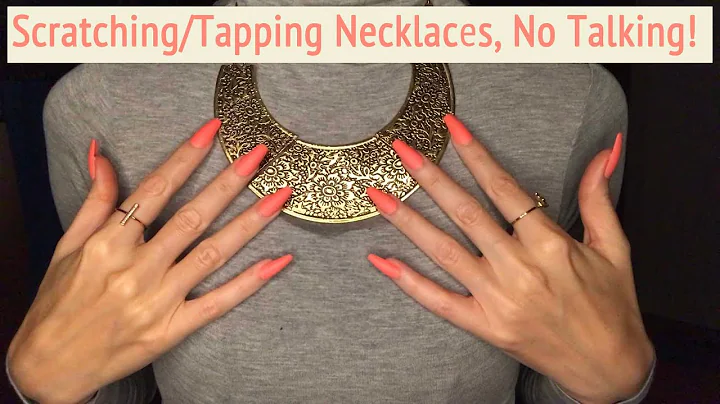 ASMR * Necklace Tapping & Scratching * Long Nails * Fast Tapping * No Talking * ASMRVilla