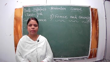 Class-5 Science Ch- 9 Force & energy II Part 2  II Nov Course