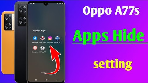 oppo a77s app hide | oppo a77s me app hide kaise kare | how to hide Apps in oppo a77s