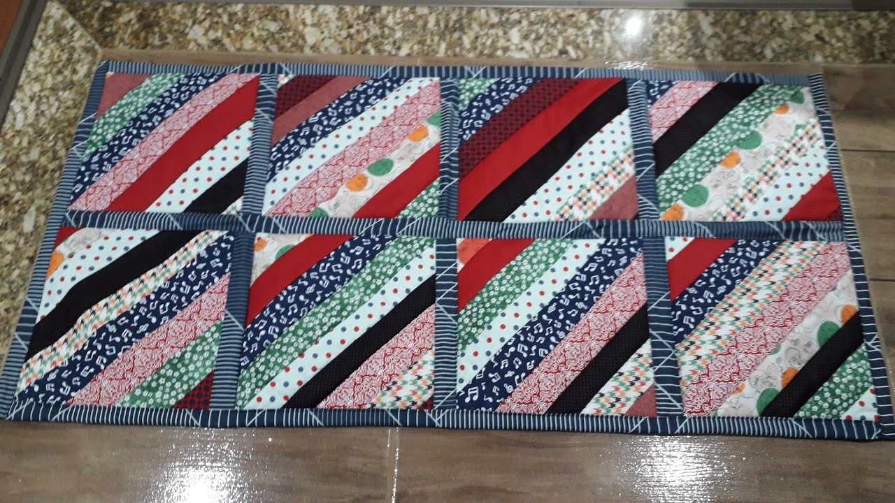 Tapete passo à passo,  aproveitamento retalhos