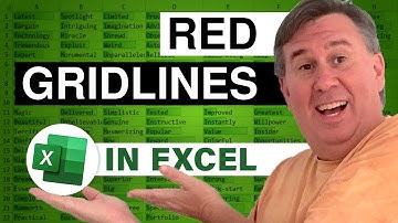 Excel - How to Change Color of Excel Gridlines - Episode 2454