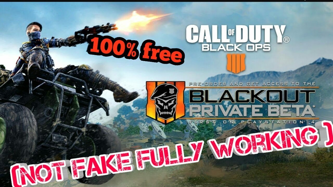 How to DOWNLOAD BLACK OPS 4 BLACKOUT BETA!*100%WORKING(Get Blackout Beta free XBOX/PS4/PC)