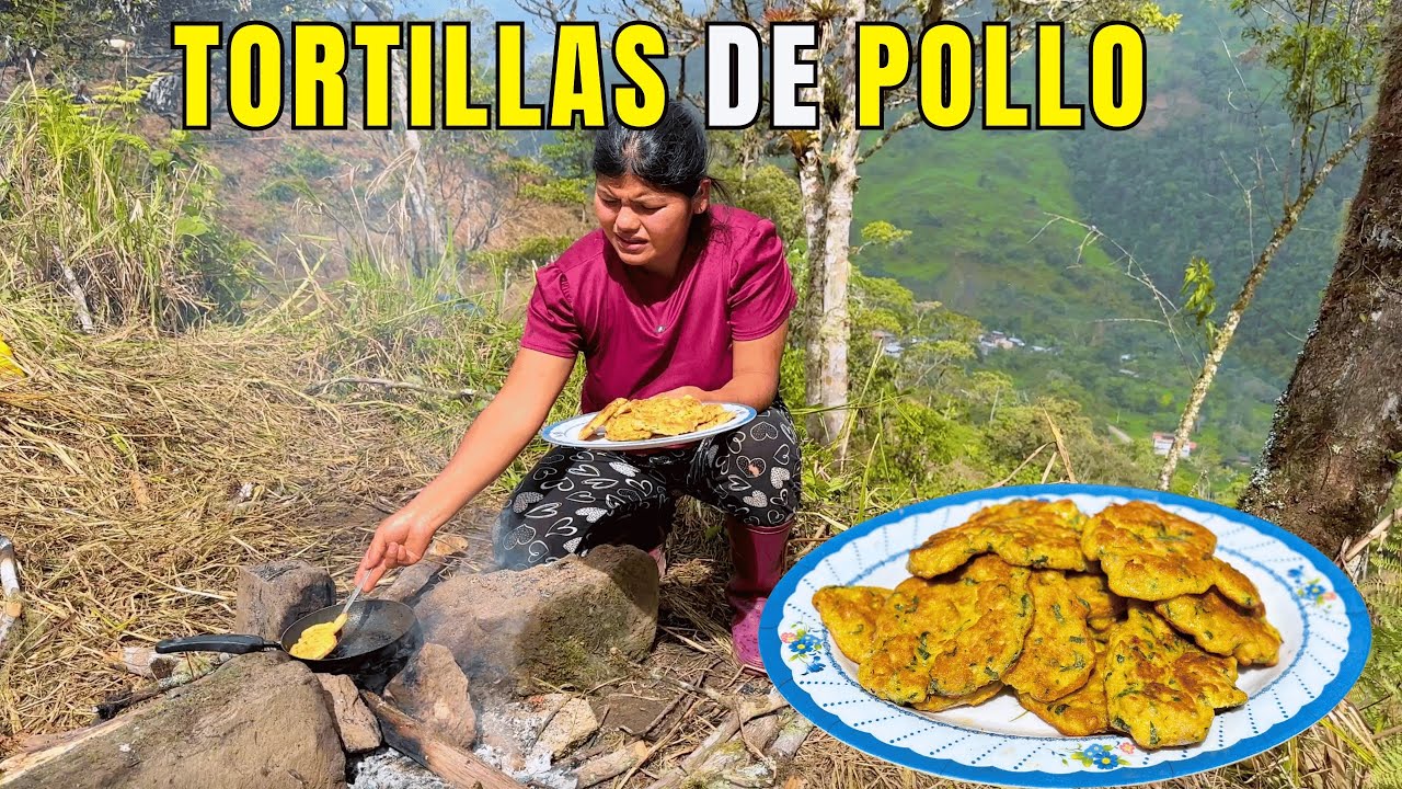 Hoy prepare unas deliciosas tortillas de pollo para nuestro almuerzo - NATHALIA