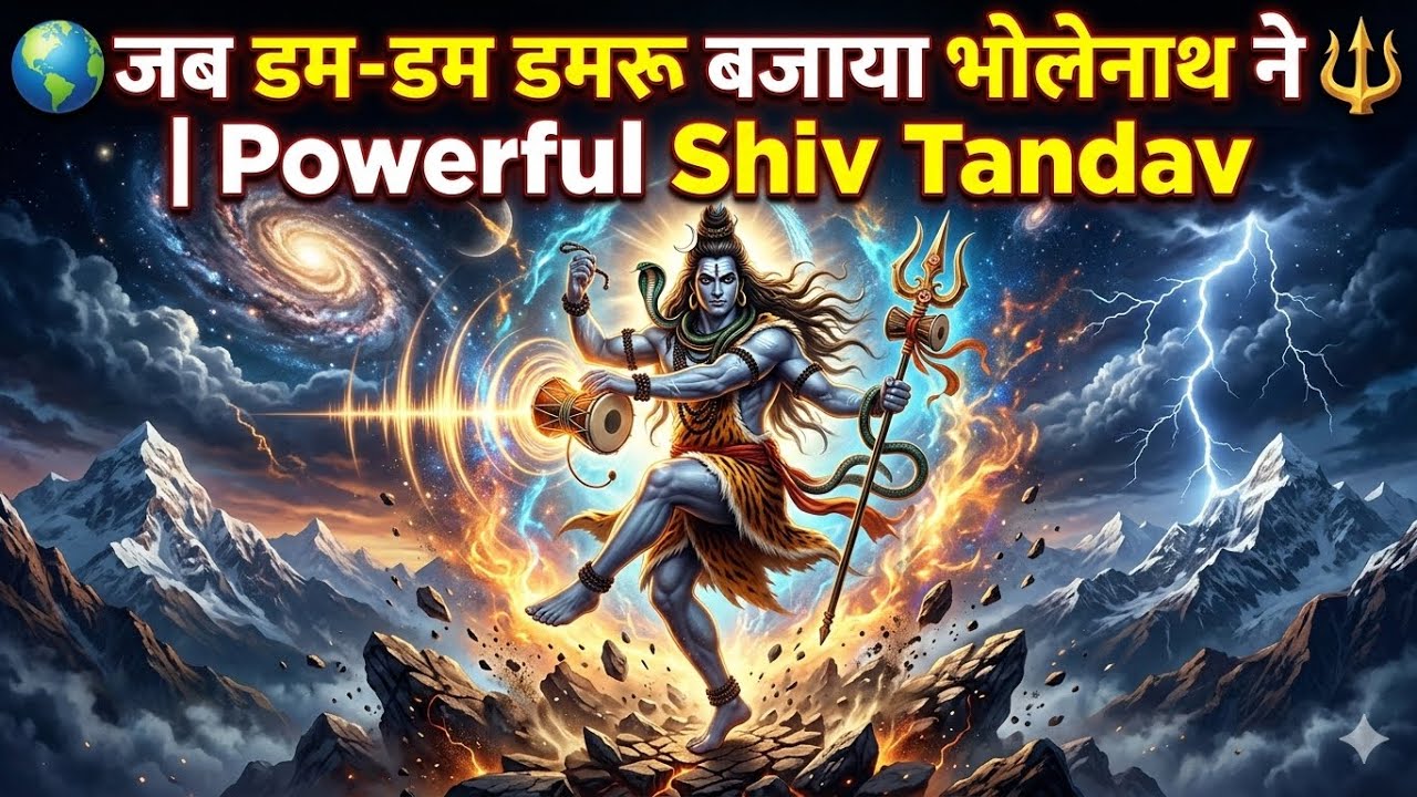 🌍 जब डम-डम डमरू बजाया भोलेनाथ ने 🔱 | Powerful Shiv Tandav most powerful song @bhaktiamrit-z7w
